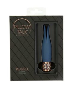 Pillow Talk Secrets Playful Rechargeable Silicone Massager - Blue/Rose Gold