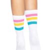 Leg Avenue Pride Crew Socks Pansexual - O/S - Multi-Color