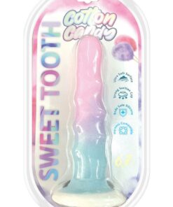 Cotton Candy Sweet Tooth Mini Dildo - Multi-Color