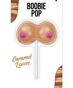 Lusty Lickers Boobie Pop Caramel Lovers Lollipop