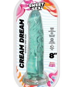 Sweet Sex Cream Dream Silicone Dildo - Aqua