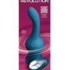 Revolution Earthquake Rechargeable Silicone Vibrator with Remote Control - Teal