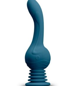 Revolution Earthquake Rechargeable Silicone Vibrator with Remote Control - Teal