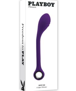Playboy Spot On Rechareable Silicone G-Spot Vibrator - Purple