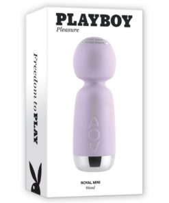 Playboy Royal Mini Rechargeable Silicone Massage Wand - Pink
