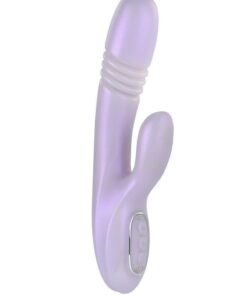 Playboy Bumping Bunny Rechargeable Silicone Rabbit Vibrator - Pink