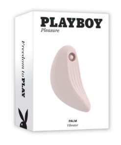 Playboy Palm Rechargeable Silicone Vibrator - White