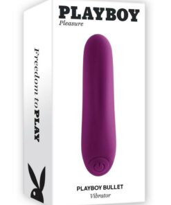 Playboy Bullet Rechargeable Silicone Vibrator - Purple