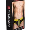 Prowler Red Ass-Less Brief - Small - Black/Yellow