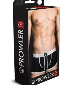 Prowler Red Ass-Less Trunk - Small - White/Black