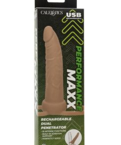 Performance Maxx Rechargeable Silicone Dual Penetrator - Vanilla