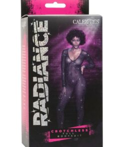 Radiance Crotchless Full Body Suit - Black