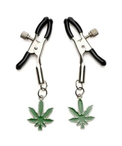 Charmed Mary Jane Nipple Clamps - Green/Silver