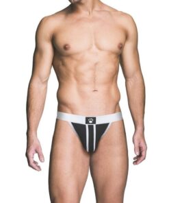 Prowler Red Ass-Less Jock - Small - White/Black