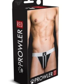 Prowler Red Ass-Less Jock - Medium - White/Black