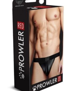 Prowler Red Wetlook Ass-Less Jock - XLarge - Black