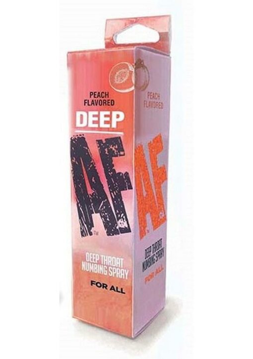 Deep AF Deep Throat Numbing Spray 1oz - Peach