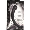 Master Series 10X Vibra-Crescent Rechargeable Silicone Vibrating Dual Ended Dildo - Black