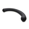 Master Series 10X Vibra-Crescent Rechargeable Silicone Vibrating Dual Ended Dildo - Black