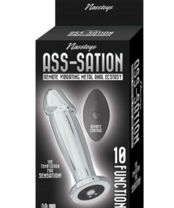 Ass-Sation Remote Control Vibrating Metal Anal Ecstasy - Silver