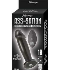 Ass-Sation Remote Control Vibrating Metal Anal Ecstasy - Black