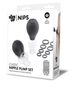 Size Up Classic Nipple Pump Set - Clear/Black