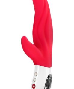 Lady Bi Silicone Dual Action Vibrator - India Red