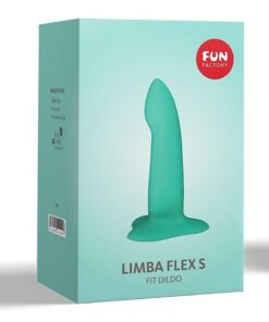 Limba Flex S Silicone Fit Dildo Posable With Suction Cup Base - Caribbean Blue