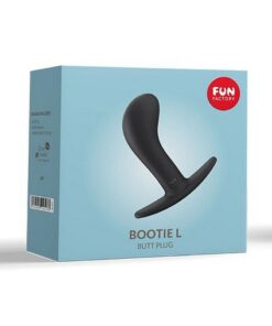 Bootie L Silicone Anal Plug - Large - Black