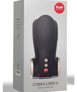 Cobra Libre II Silicone Penis Vibrator - Black