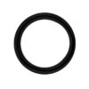 Stainless Steel Round Cock Ring 45mm - Black
