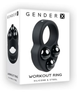 Gender X Workout Silicone Training Cock Ring - Black