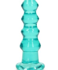 RealRock Curvy Dildo or Butt Plug 5.5in - Turquoise