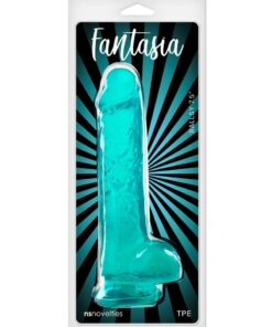 Fantasia Ballsy Dildo 4.5in - Teal