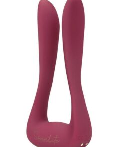 Bodywans Socialite Marquis Rechargeable Silicone DP Vibrator - Pink