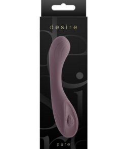 Desire Collection Pure Rechargeable Silicone Vibrator - Grey