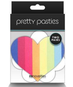 Pretty Pasties Pride Heart and Flower - Rainbow