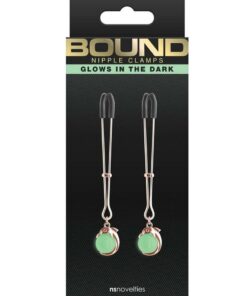 Bound Nipple Clamps G1 Iron Glow in the Dark - Rose Gold