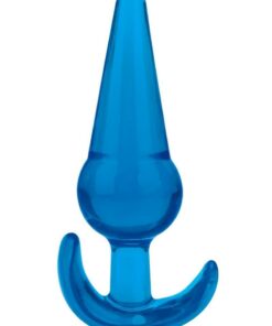 Blue Line Medium Tapered Butt Plug 5in - Blue