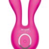 The Rabbit Company The Ears Plus Rabbit Rechargeable Silicone Stimulator - Hot Pink