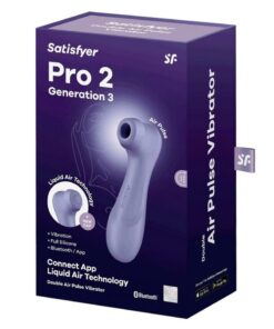Satisfyer Pro 2 Generation 3 with Connect App Silicone Clitoral Stimulator - Lilac
