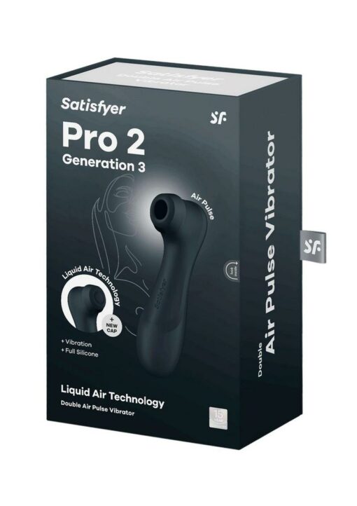 Satisfyer Pro 2 Generation 3 with Connect App Silicone Clitoral Stimulator - Dark Grey