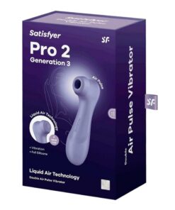 Satisfyer Pro 2 Generation 3 with Connect App Silicone Clitoral Stimulator - Lilac
