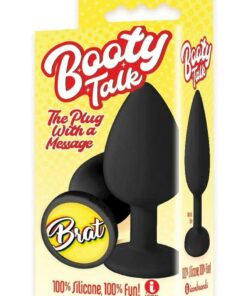 The 9`s - Booty Talk Silicone Butt Plug Brat - Black