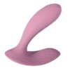 Svakom Erica Rechargeable Silicone App Compatible Dual Vibrator with Clitoral Stimulator and Remote - Pink