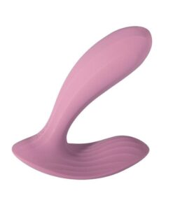 Svakom Erica Rechargeable Silicone App Compatible Dual Vibrator with Clitoral Stimulator and Remote - Pink