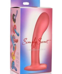 Simply Sweet G-Spot Silicone Dildo - Pink