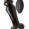 Ass-Sation Remote Control Rechargeable Vibrating Metal Anal Lover - Black
