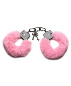 Master Series Cuffed in Fur Furry Handcuffs - Pink
