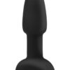 B-Vibe Rimming Petite Rechargeable Silicone Anal Plug with Remote Control - Black